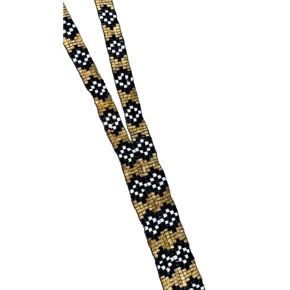 Vintage 70’s Southwest Beaded Fringe Necklace - Picture 2 of 9